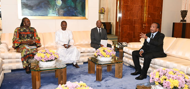 Three Chadian Ministers at Unity Palace