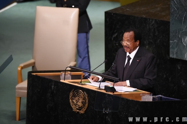 72e AG ONU - Paul BIYA à la tribune des Nations Unies