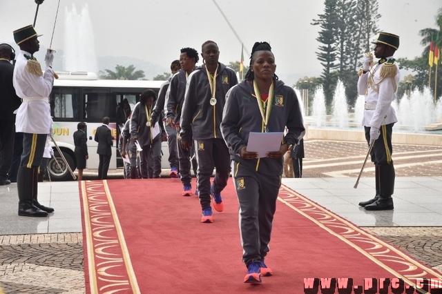 Réception des Lionnes Indomptables au Palais de l'Unité (11)