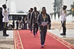 Réception des Lionnes Indomptables au Palais de l'Unité (11)