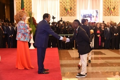 Réception offerte au Palais de l'Unité en l’honneur des Lions Indomptables (4)