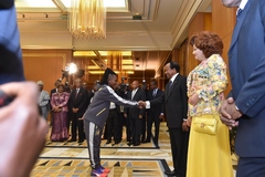 Réception des Lionnes Indomptables au Palais de l'Unité (18)