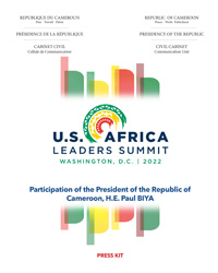 U.S.-Africa Leaders Summit 2022 : Participation of the President of the Republic of Cameroon, H.E. Paul BIYA