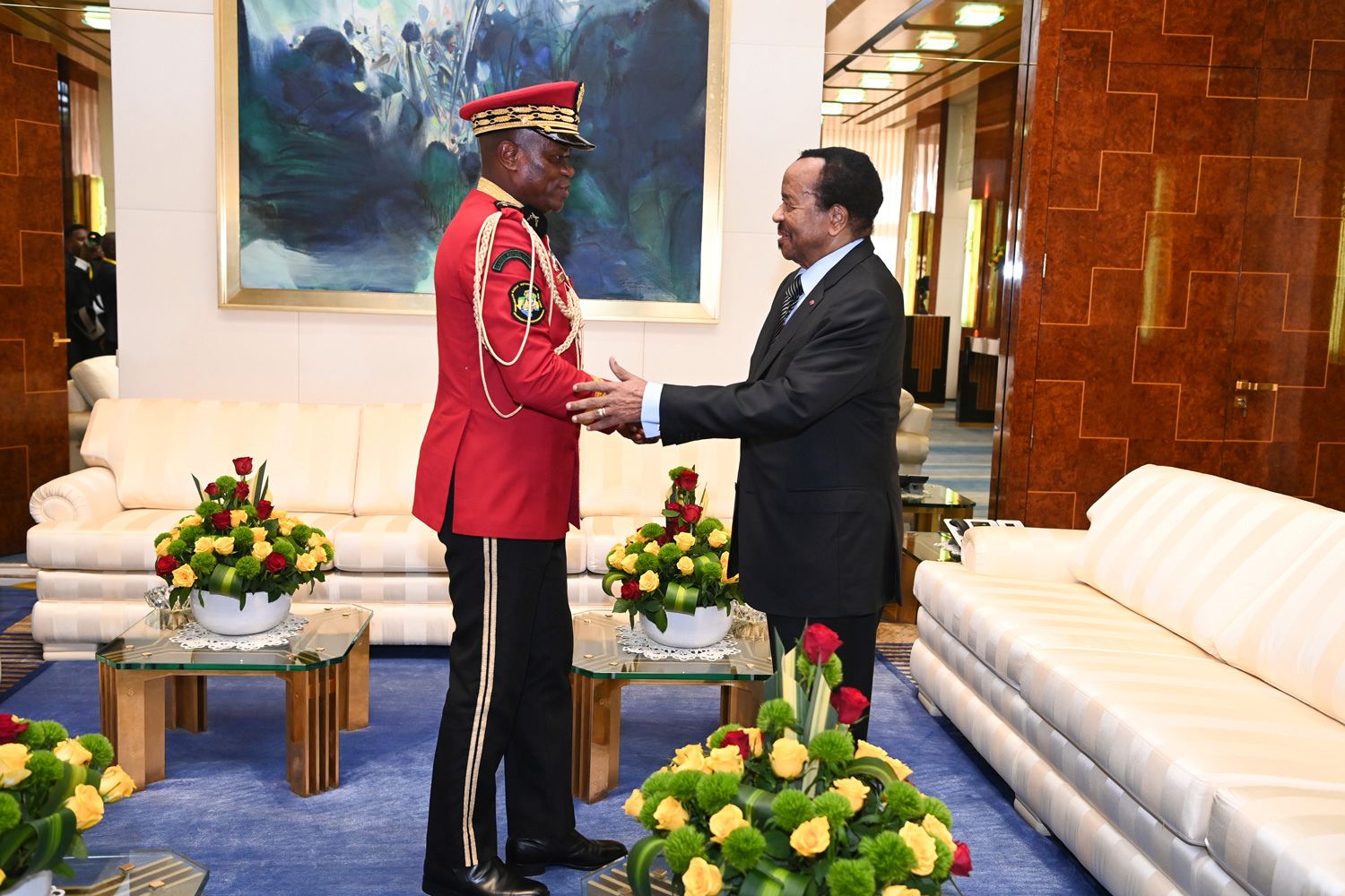 Le Président de la Transition, Président de la République Gabonaise, reçu au Palais de l'Unité