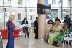 Visite de l'hôpital Mère-Enfant Dominique Ouattara (1)