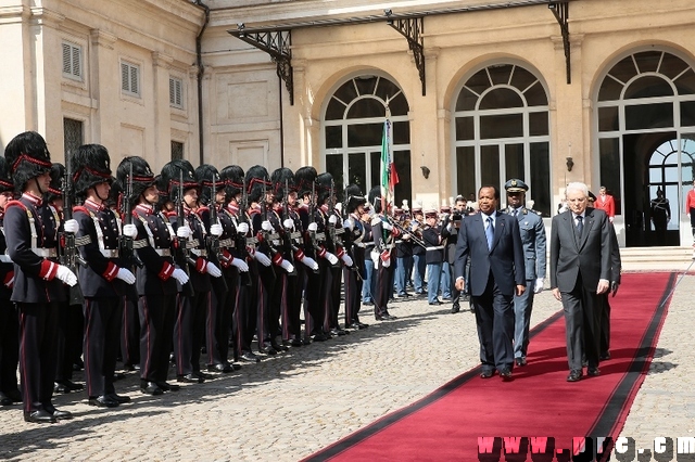 Cérémonie d'au revoir à Chef de l'Etat et Mme Chantal BIYA (2)