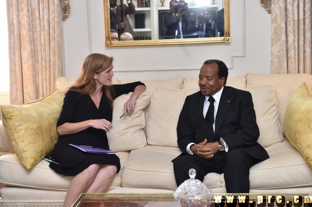 Paul BIYA et Samantha Power Ambassadeur des USA à l'ONU (2)