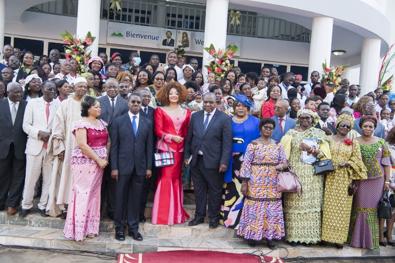 Mrs Chantal BIYA offers Christmas Gifts at CHRACERH 