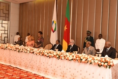 La SG de l'OIF reçue en audience puis à déjeuner au Palais de l'Unité (35)