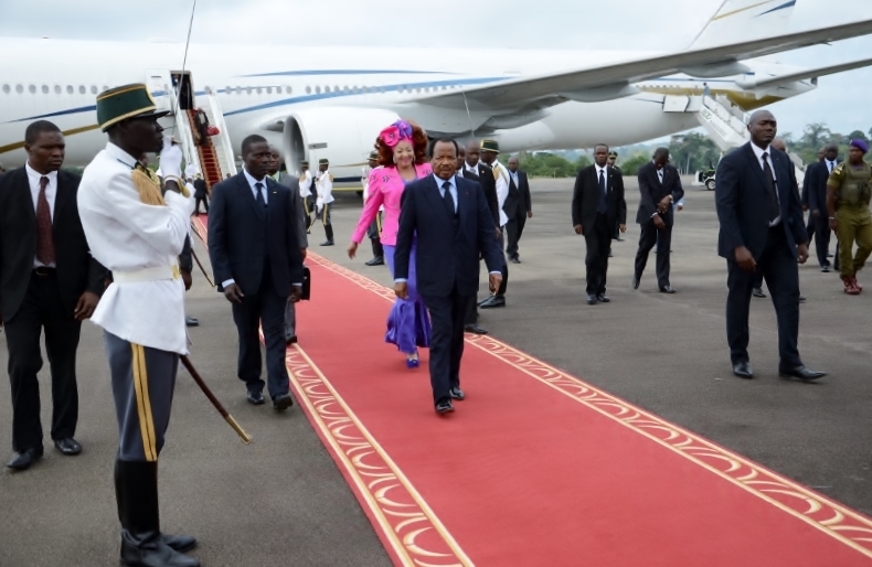 Presidential Couple return to Yaoundé