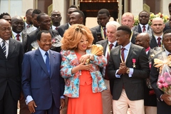 Réception offerte au Palais de l'Unité en l’honneur des Lions Indomptables (15)