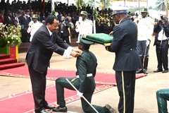 Cérémonie de triomphe de la 35ème promotion de l'Ecole Militaire Interarmées (1)