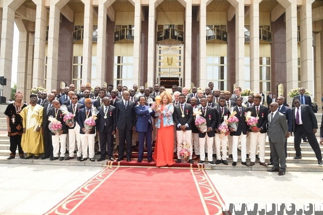 Réception offerte au Palais de l'Unité en l’honneur des Lions Indomptables (12)