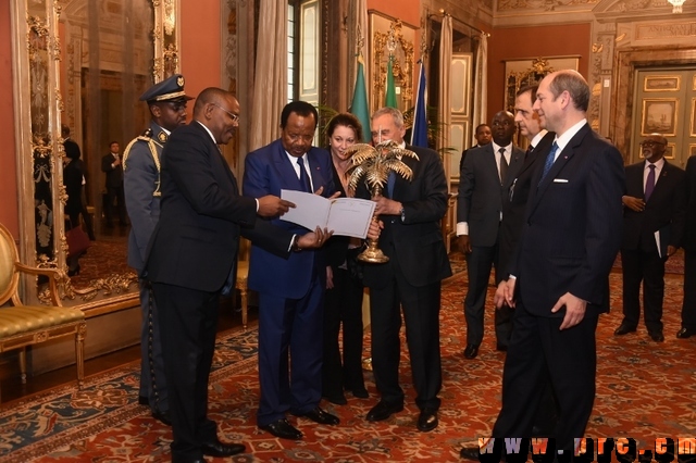 Visite du Chef de l'Etat au Sénat Italien (2)