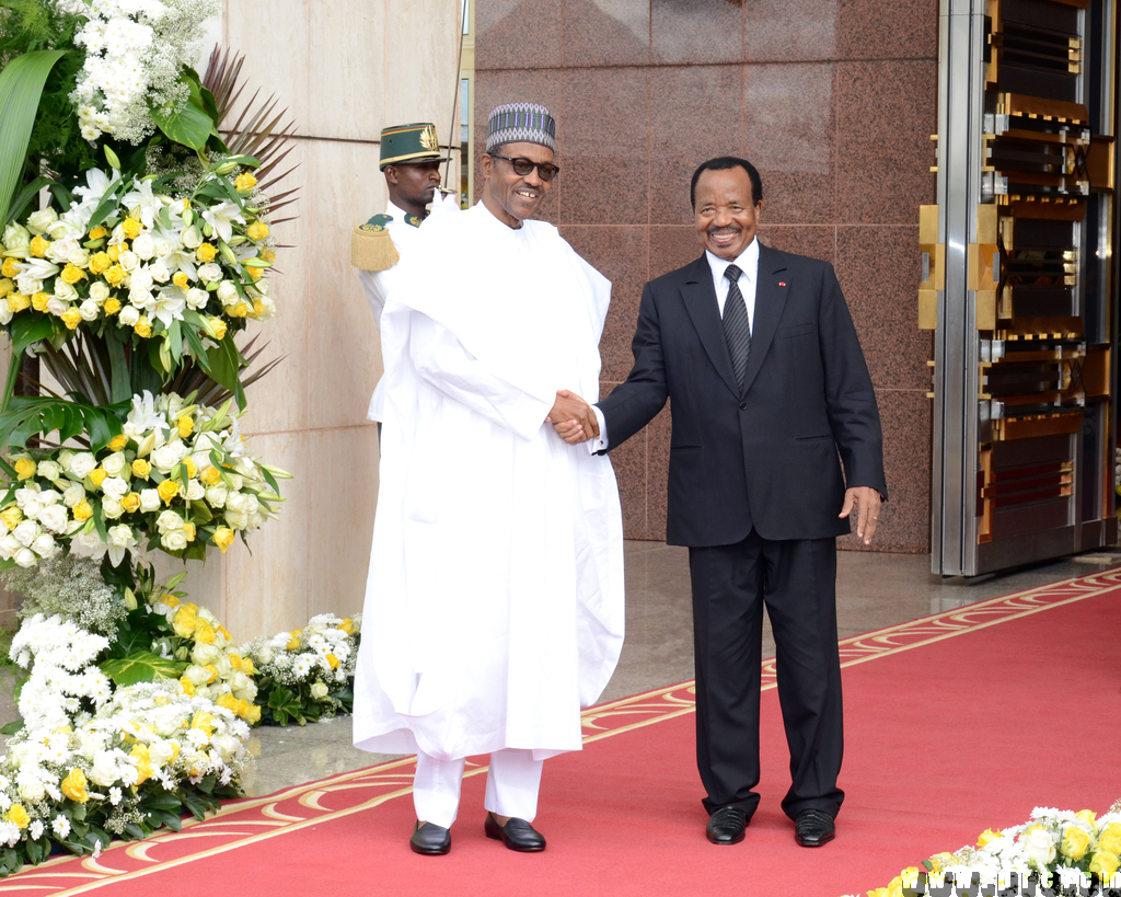 Accueil de Buhari au Palais de l'Unité