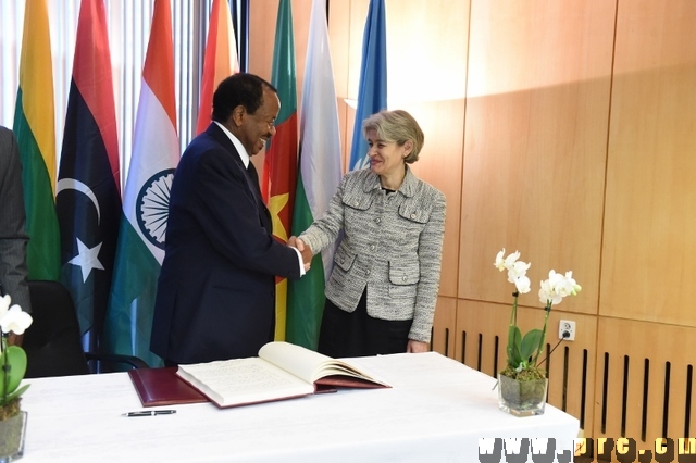 Le Président Paul BIYA et Mme Irina BOKOVA