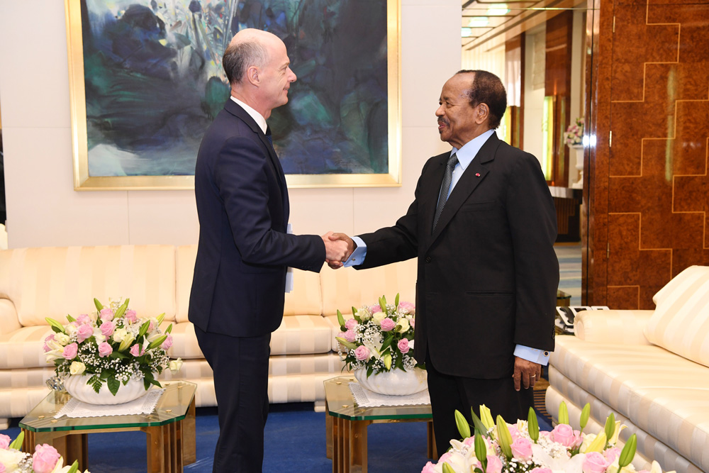 Audience accordée à S.E. Christophe Guilhou, Ambassadeur de France au Cameroun - 10.12.2019