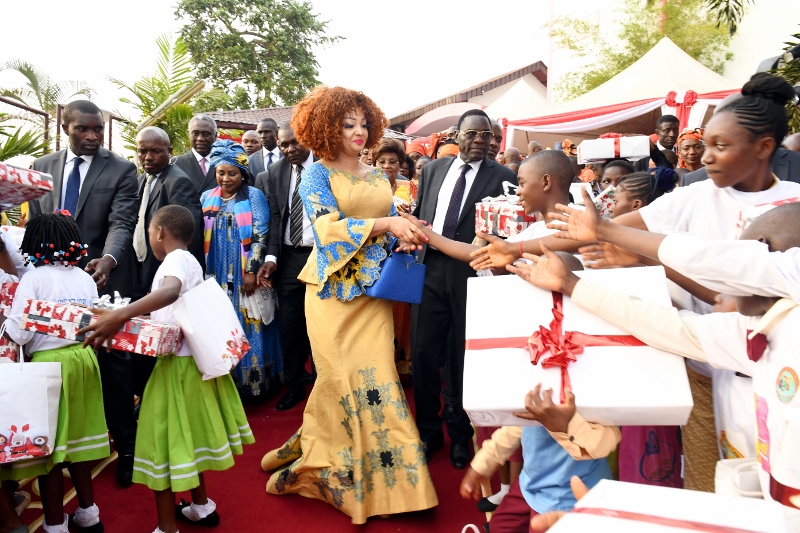 Cérémonie de l’arbre de Noël 2018 à la Fondation Chantal BIYA