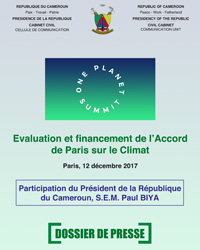 Dossier de presse - One Planet Summit