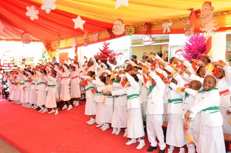 Christmas Tree 2015 at « Les Coccinelles » school complex