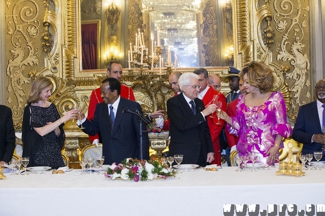 Dîner au Palais du Quirinale en l'honneur du Couple Présidentiel Camerounais (4)