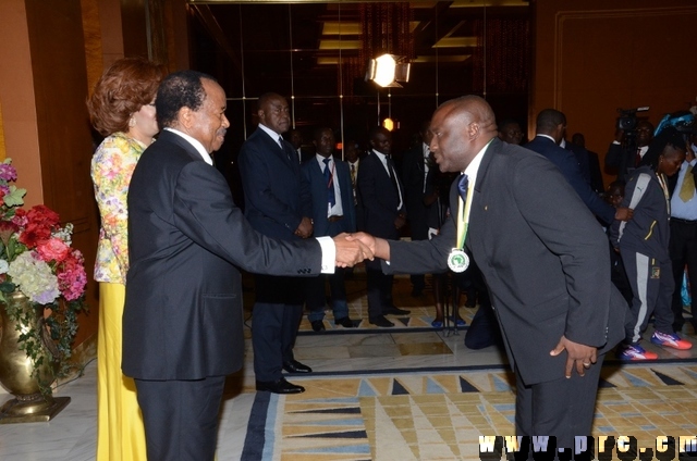 Réception des Lionnes Indomptables au Palais de l'Unité (20)