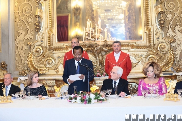 Dîner au Palais du Quirinale en l'honneur du Couple Présidentiel Camerounais (7)