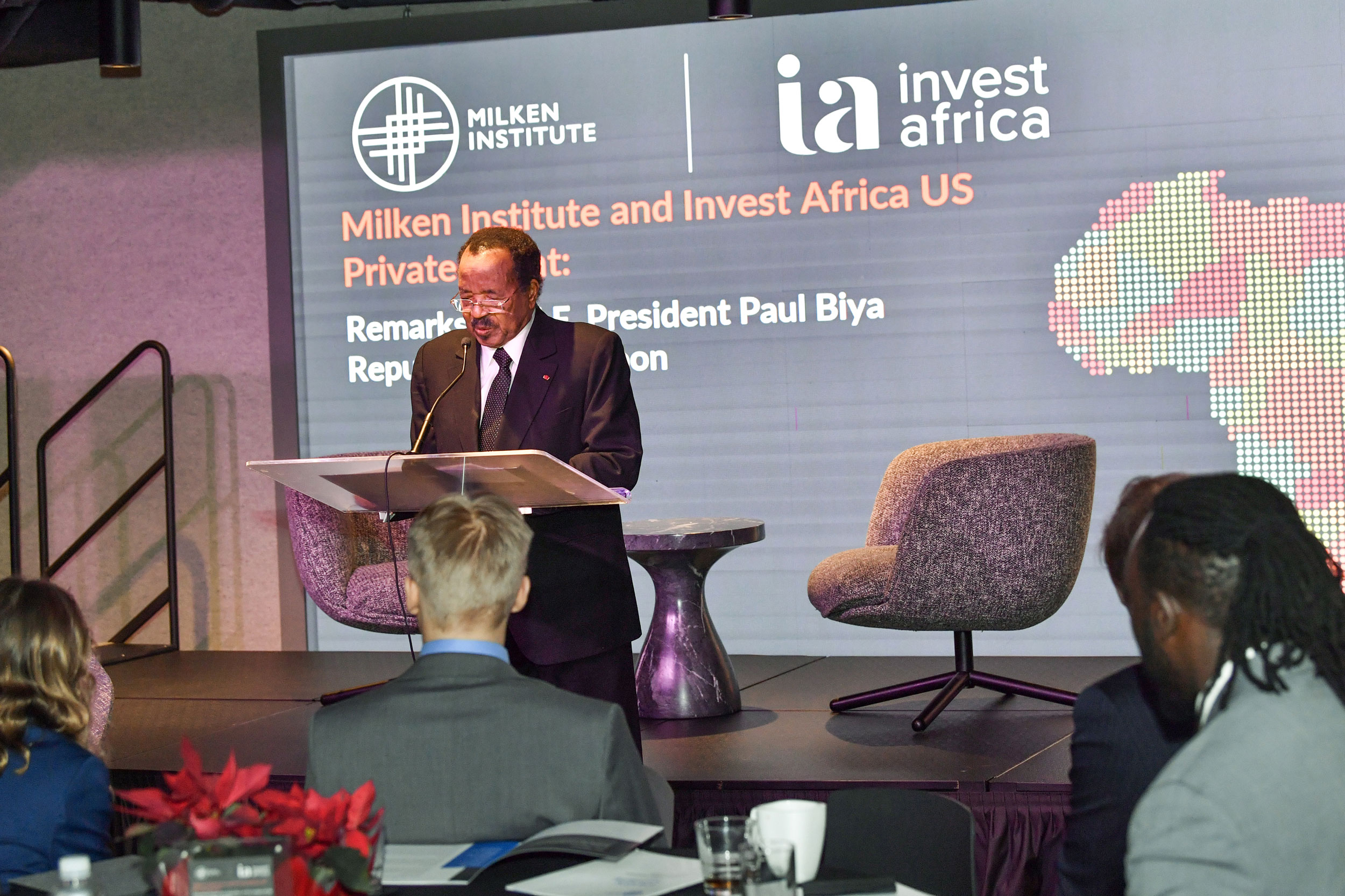 Intervention du Chef de l’Etat lors de la table ronde privée « Milken Institute Invest Africa US