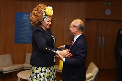 M. Koïchiro Matsuura et Madame Chantal BIYA, Ambassadrice de Bonne Volonté de l'UNESCO