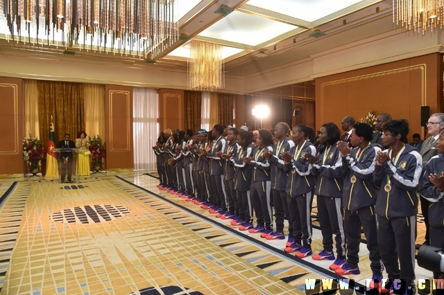 Réception des Lionnes Indomptables au Palais de l'Unité (4)