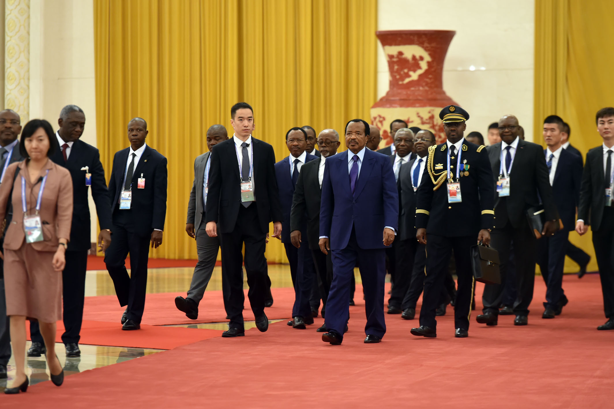 FOCAC2018 - Arrivée au Grand Palais du Peuple