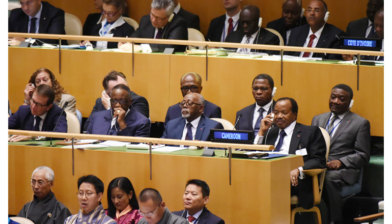 Participation of President Paul BIYA at the 72nd UN General Assembly