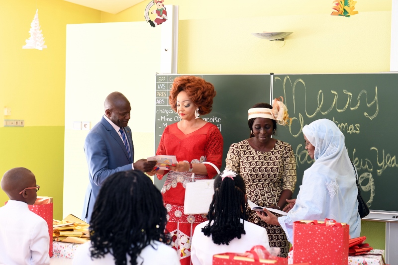 Cérémonie de l’arbre de Noël 2018 au complexe scolaire  Les Coccinelles du Palais de l'Unité (6)