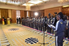 Réception des Lionnes Indomptables au Palais de l'Unité (2)