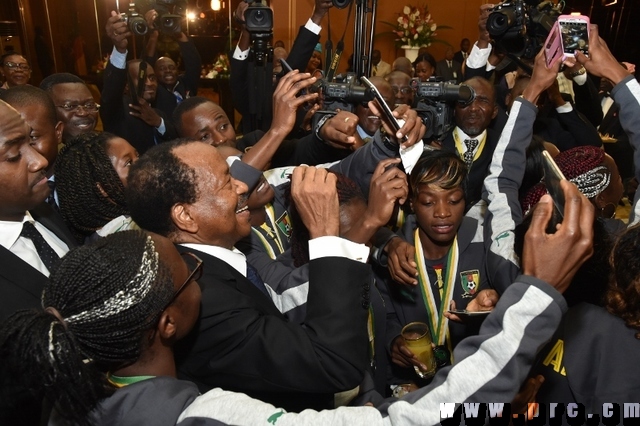 Réception des Lionnes Indomptables au Palais de l'Unité (10)