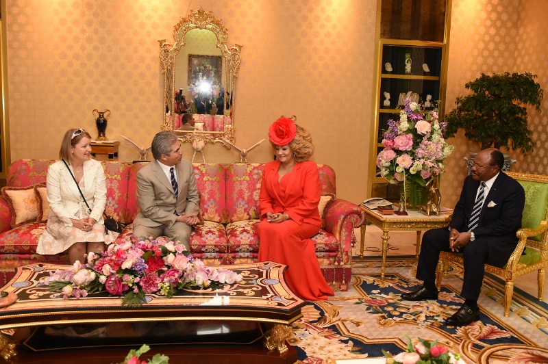 Madam Chantal BIYA grants audience to Yasin ERDEM, president of the CanadaCameroon – West Africa Chamber of Commerce