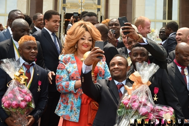 Réception offerte au Palais de l'Unité en l’honneur des Lions Indomptables (25)