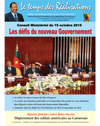 Bulletin N°29 du mensuel "Le Temps des Réalisations", du Cabinet Civil de la Présidence de la République du Cameroun