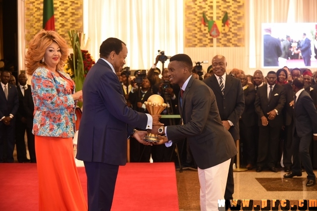 Réception offerte au Palais de l'Unité en l’honneur des Lions Indomptables (2)