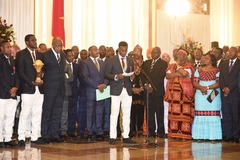 Réception offerte au Palais de l'Unité en l’honneur des Lions Indomptables (11)