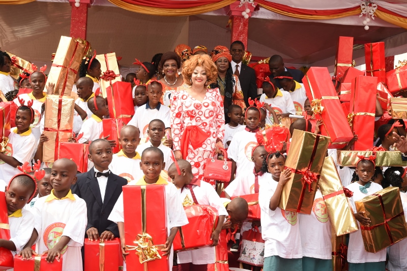 Christmas Tree Lighting Ceremony at the Chantal BIYA Foundation