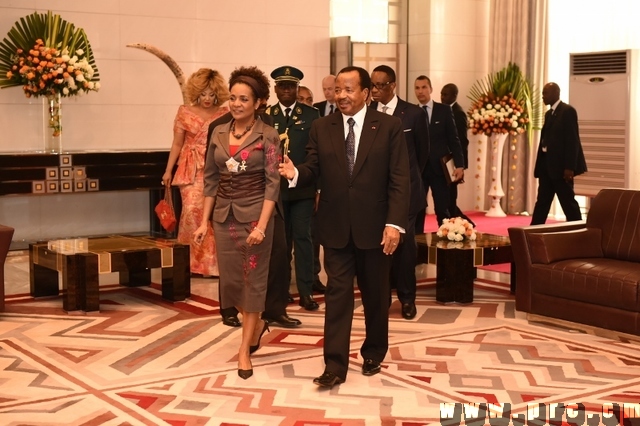 La SG de l'OIF reçue en audience puis à déjeuner au Palais de l'Unité (39)