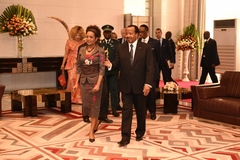 La SG de l'OIF reçue en audience puis à déjeuner au Palais de l'Unité (39)