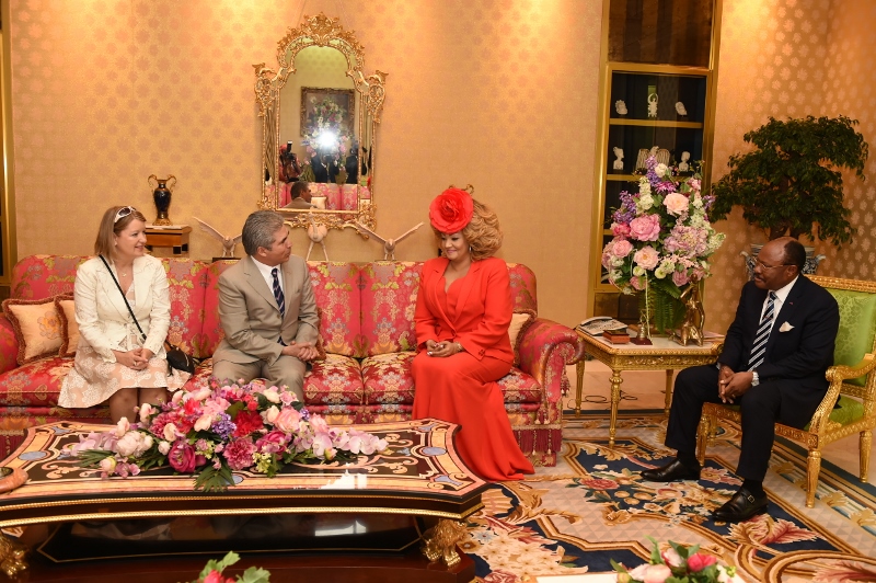 Audience accordée par Mme Chantal BIYA à M. YASIN ERDEM, président de la Chambre de commerce Canada-Cameroun-Afrique de l’Ouest