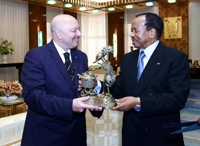 Audience accordée à S.E. Jorge De Orueta Pemartin, Ambassadeur d'Espagne arrivé en fin de séjour