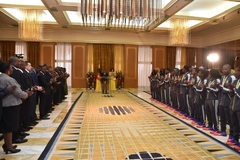 Réception des Lionnes Indomptables au Palais de l'Unité (5)