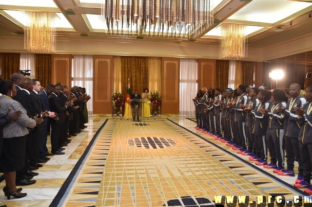 Réception des Lionnes Indomptables au Palais de l'Unité (5)