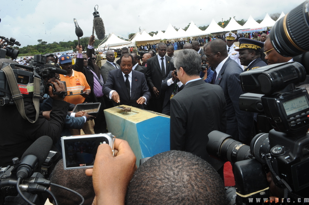 pose de la première pierre du port en eau profonde de Kribi (5)