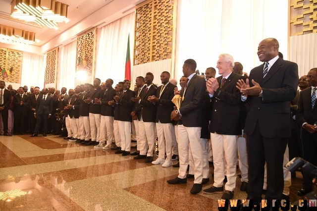 Réception offerte au Palais de l'Unité en l’honneur des Lions Indomptables (9)