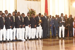 Réception offerte au Palais de l'Unité en l’honneur des Lions Indomptables (17)